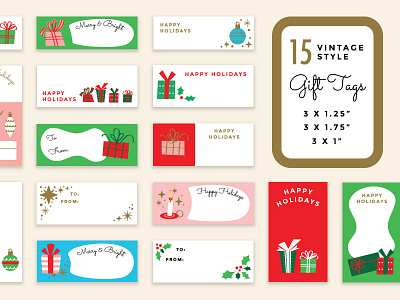 Vintage Holiday Gift Tags