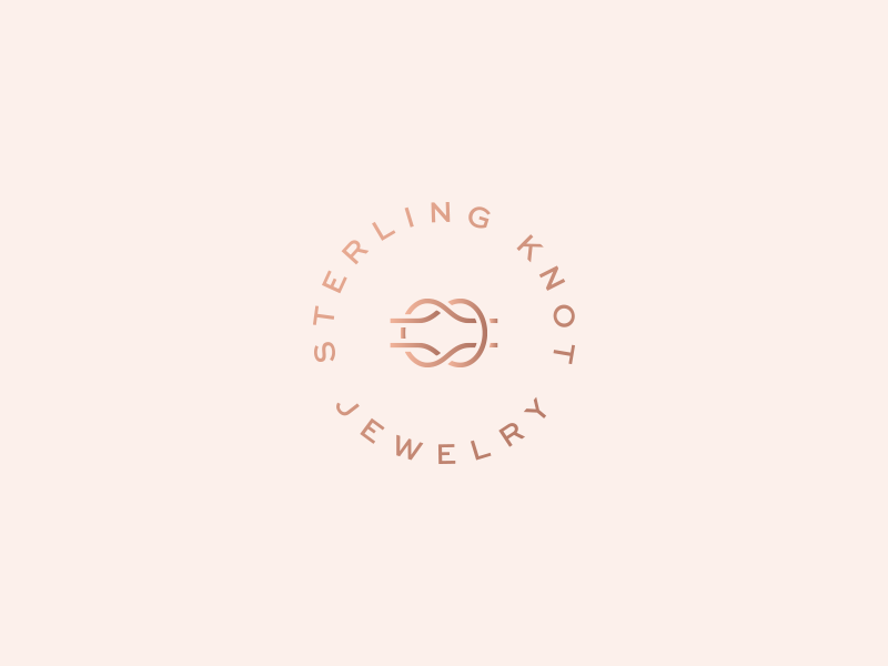 Sterling Knot Seal sailors knot brand identity seal branding jewelry logo