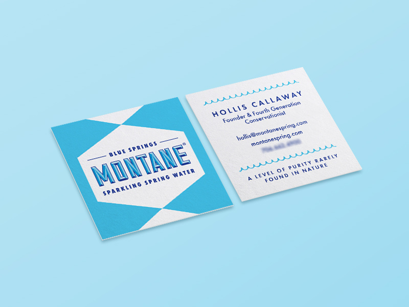 Montane Business Card vintage retro moo square card print collateral branding square business card business card