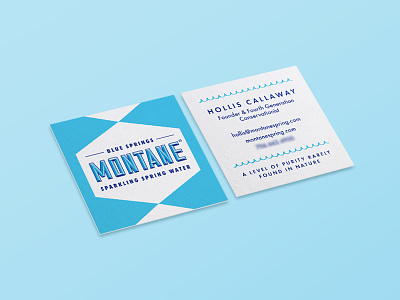 Montane Business Card branding business card collateral moo square card print retro square business card vintage