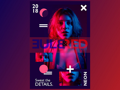 Blue&Red adobe blue design dribbble fearless fearless females gradient gradient background graphics hello dribbble illustration illustrator logo photoshop pink poster shape strong women typography vector
