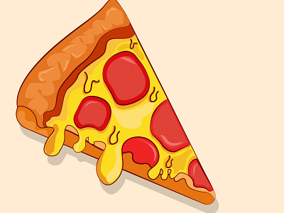 one slice pizza ( food icon) art design fastfood flat flat art food icon illustration logo minimal pizza vector