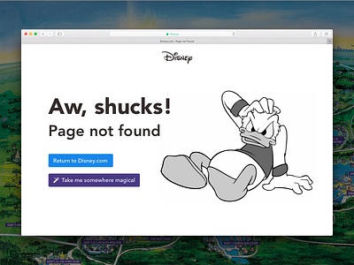 Disney 404 Page dailyuichallenge disney magic