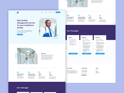 Ui design for a Medical Consulting firm