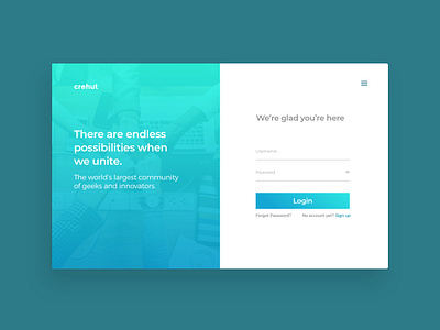 Login page