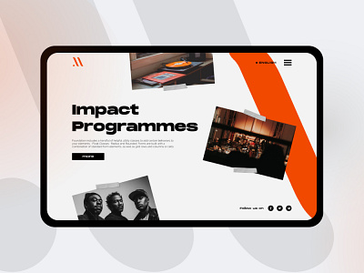 Impact Foundation culture design foundation impact music style ui ux visual