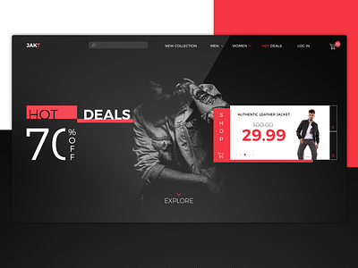 Store landing page