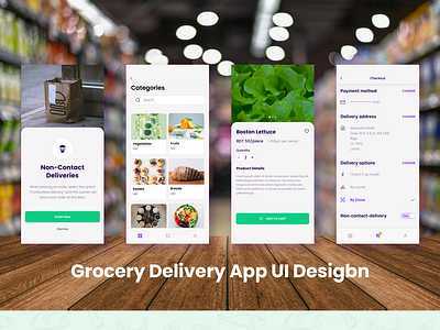 Delivery Service Mobile App UI Design