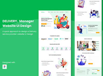 Delivery Service Website UI Design delivery website design minimal ui ui design ui ux uidesign ux web ui website design