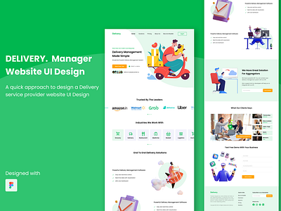 Delivery Service Website UI Design