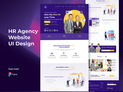 PolicornerHR Website Landing Page UI Design