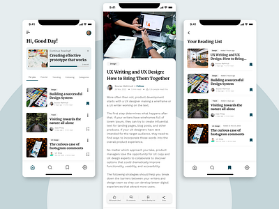 Blog App UI Design