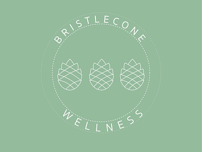 Bristlecone Wellness acupuncture art graphic design logo health health care holistic logo pinecone wellness yoga