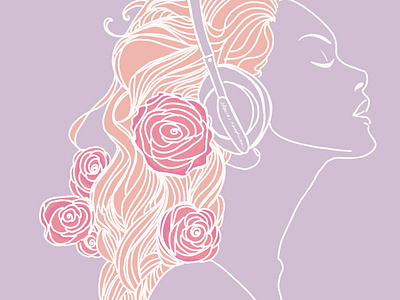 to the beat of the roses graphic design illustration illustrator procreate