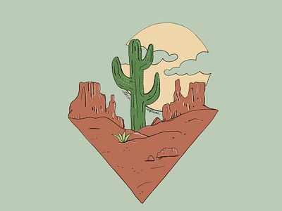 Desert Oasis desert design graphic graphic design illustration illustrator phoenix phoenix logo procreate scottsdale