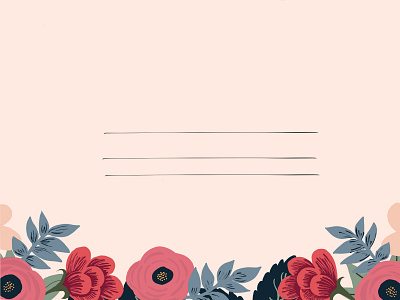Envelope Design for Wedding Invitations cute fashion floral flower flowers graphic design illustration lover mute pastel pink procreate rose staciarasplicka
