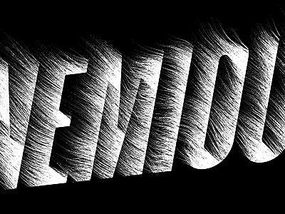 Hypenemious illustration typography