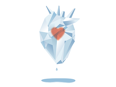 The Coldest Heart heart ice illustration