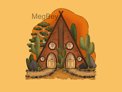 “I”ncredible Isolation in the Desert cactus childrens book coloring book coloring page condo desert design duplex illustration letter i