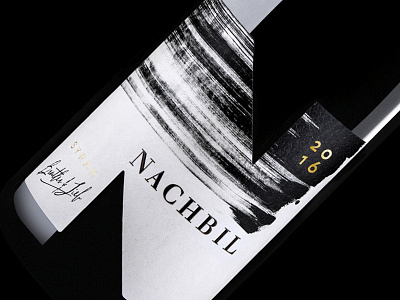 Monochrome wine label design