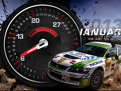 Calendar calendar needle rally speedometer