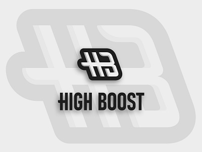 High Boost Logo auto branding brazilian car design icon illustration speed typography