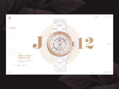 Chanel 2.18 - Watches chanel concept desktop screen ui ux