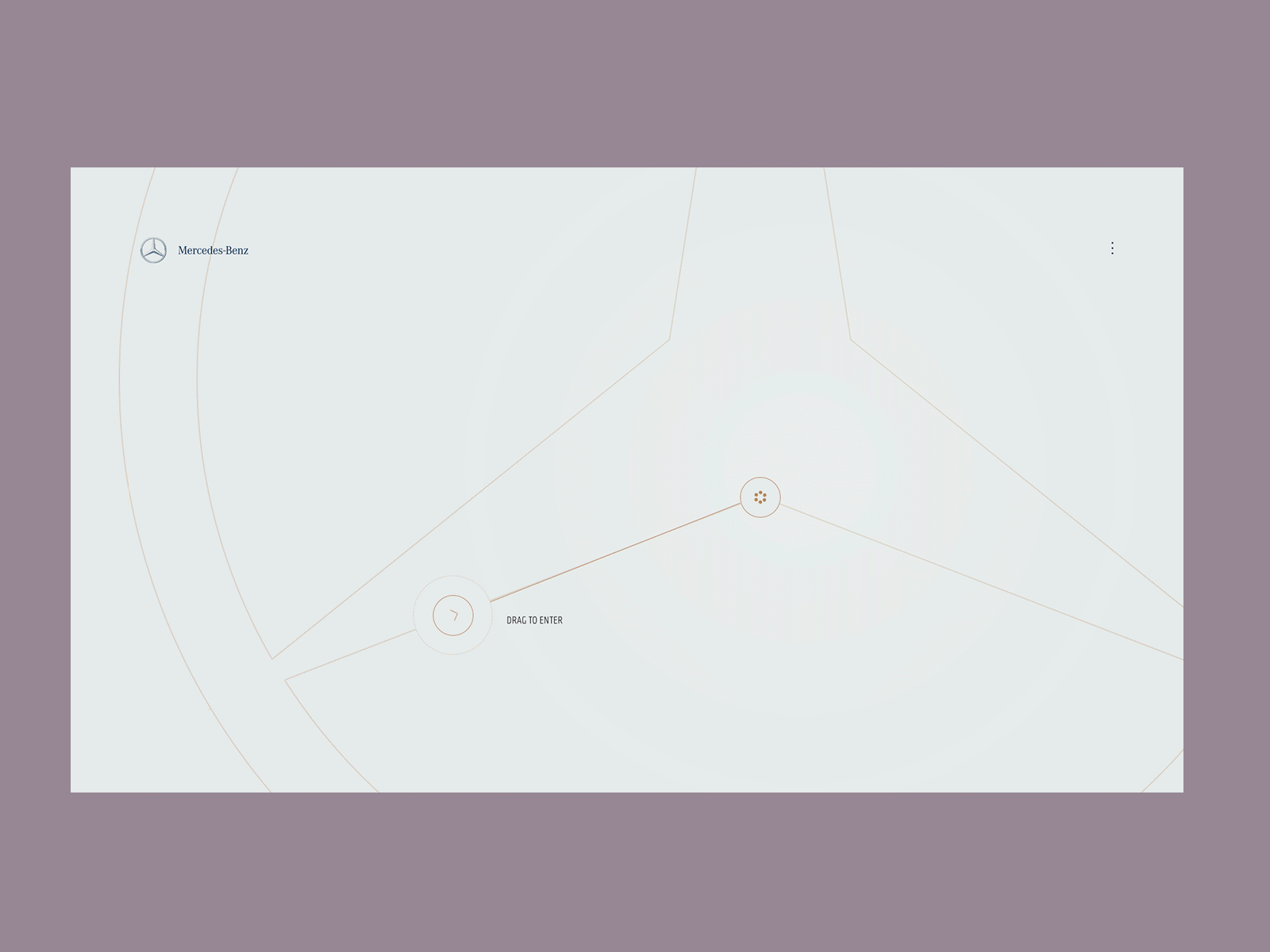 Mercedes Benz - A0.3 concept desktop interaction layout ui ux web design