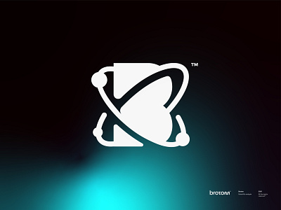 B + Atom™ atom black blue brand brand design branding design graphic design icon illustration logo logo design logo mark logotype symbol top typography ui ux vask