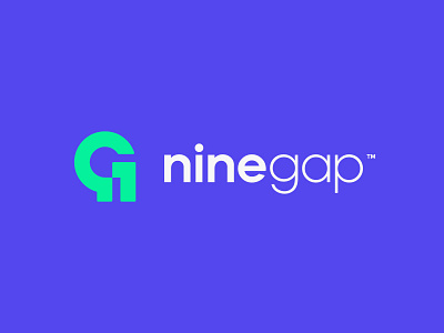 NineGap™ 9 brand clever design fintech geometry graphic design icon logo logo mark logotype minimal monogram simple symbol tech ui ux vask vector