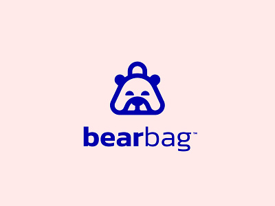 BearBag™ animal bag bear brand branding concept design graphic design icon illustration logo mark minimal monogram monoline simple simplicity symbol ui ux