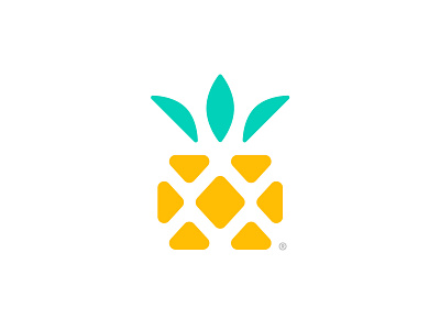 Pineapplebox®️ box brand branding concept icon illustration logo logo design logomark mark minimal minimalist nature logo pineapple simple startup symbol vector