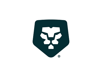 lionhead®️ animal animal design badge brand branding concept icon illustration lion logo logo design logomark luxury mark minimal shield simple startup symbol vector