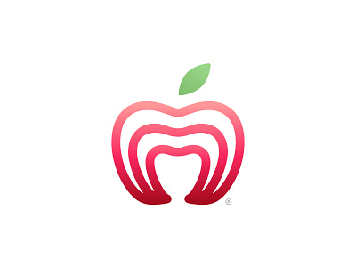 Appleheart®️ apple brand branding concept fruit heart icon illustration logo logo design logomark mark minimal nature logo simple startup symbol vector