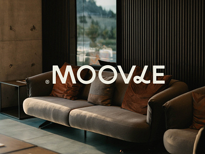 Moovle® Logo design brand branding concept furniture illustration logo logo design logomark logotype luxury mark minimalist simple typo typography vector