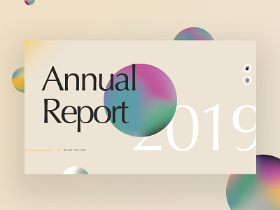 Annual Report Single Page Website