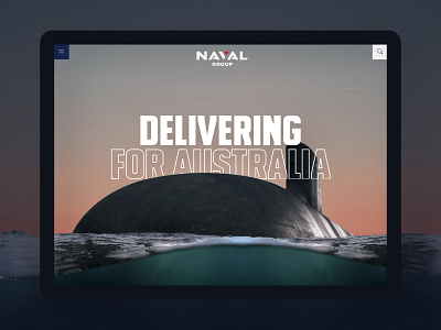 Naval Group Australia Website australia custom design digital global military naval group sovereign submarine ui ux website