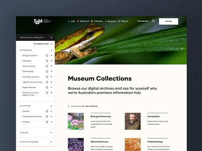 South Australian Museum branding custom design digital icons typography ui ux