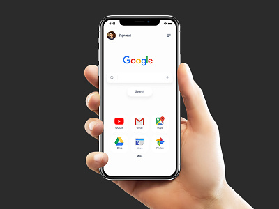 Google App Design app daily ui iphone x ui ux white