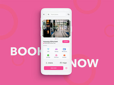 Hotel Booking app booking checkout daily ui galaxy s9 hotel mock up ui ux