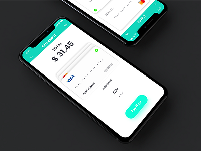 Payment Checkout app cards checkout clean iphonex mobile pay payment ui ux white