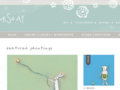 Artist Website art design store website