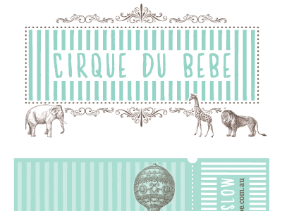 New Branding baby business card circus logo vintage