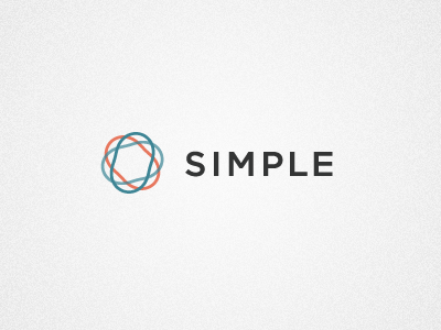 Simple logo, small application blue generative guilloche logo orange simple small