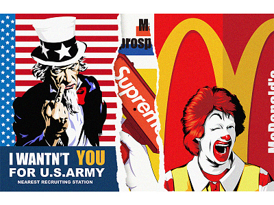 McDonald's x Uncle Sam x Supreme