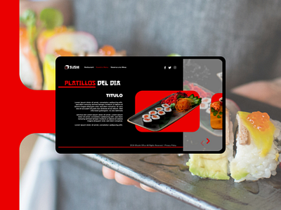 Sushi Office - Web Ui Menu graphic design sushi sushi ui sushi web ui ui design ux ux design web