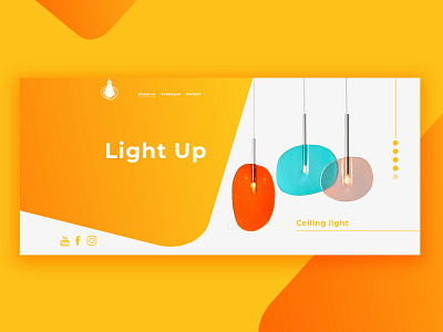 Website Concept for Lighting Store art design flat logo store design ui ux webdeisgn webdesign