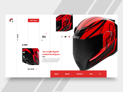 Gladius Helmet Product Page | Web UI