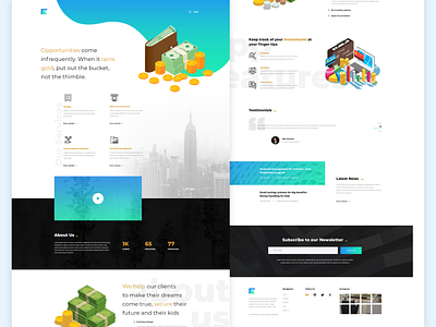 Technofunda | Fintech Landing Page | Web UI