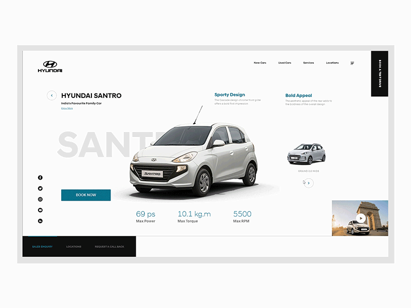 Hyundai Concept UI | User Interface | User Experience | Cars adobe xd automobile branding cars colors landing page micro interactions motion graphics motors typography ui ui ux ui design user experience user interface ux ux design vehicle web design web ui